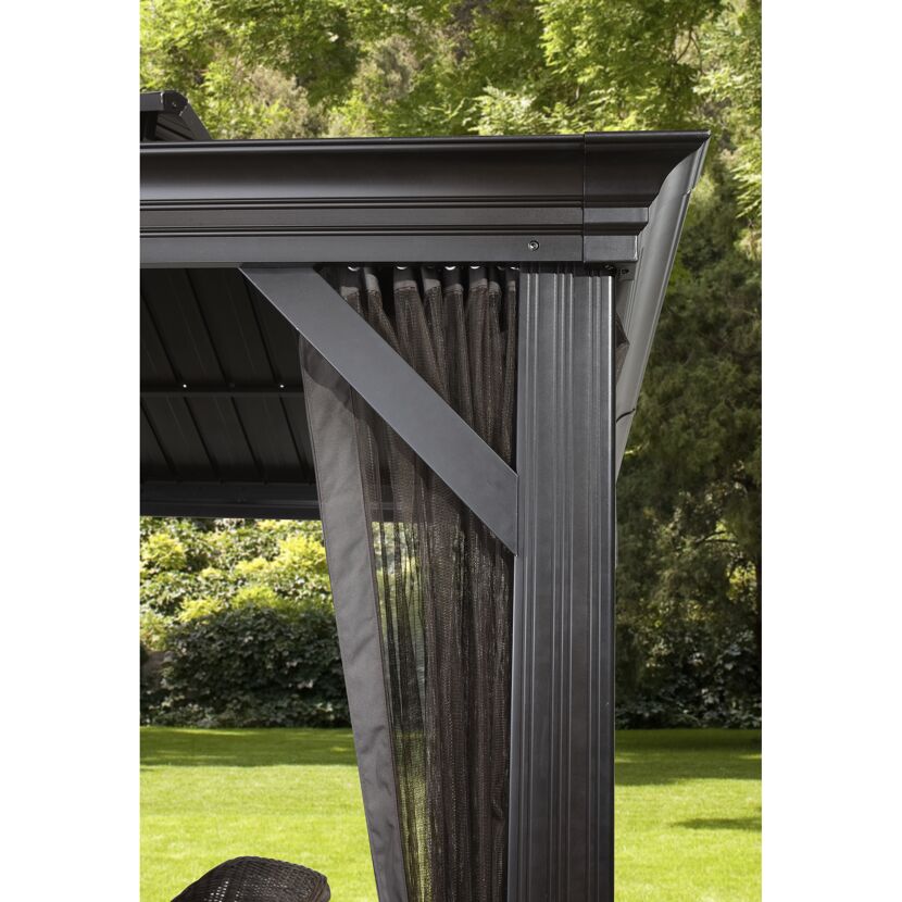 Pavillon 'Messina 12 x 16' anthrazit 363 x 483 x 307 cm