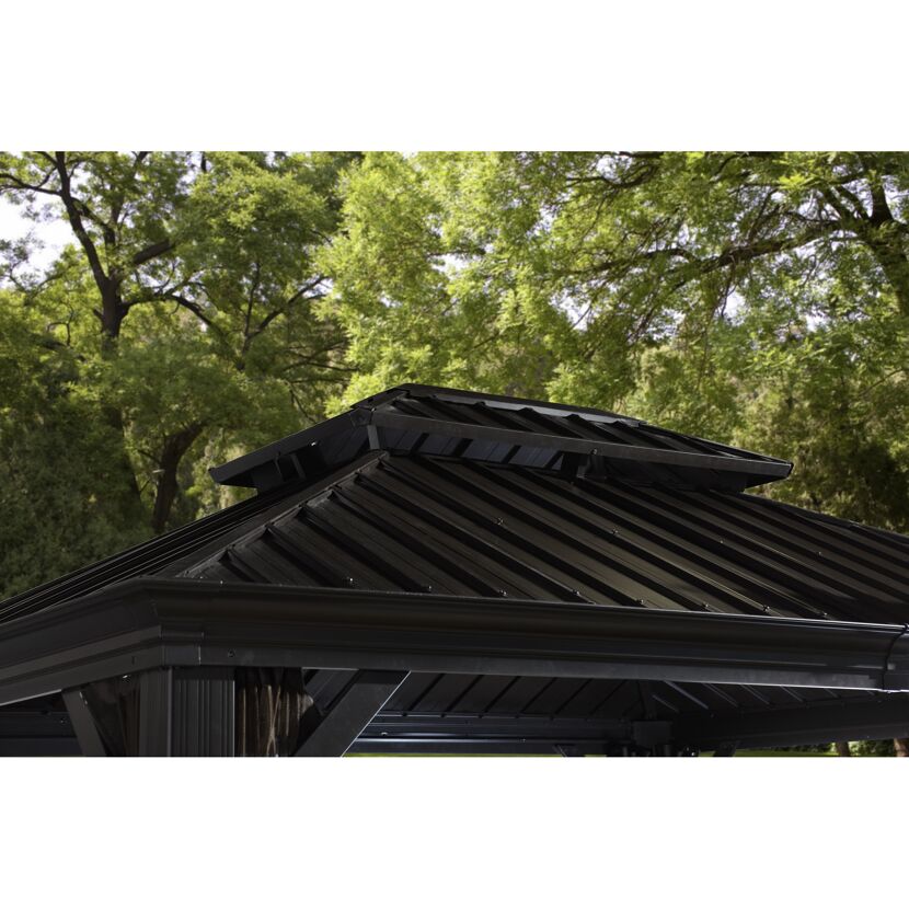 Pavillon 'Messina 12 x 16' anthrazit 363 x 483 x 307 cm