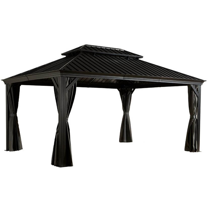 Pavillon 'Messina 12 x 16' anthrazit 363 x 483 x 307 cm