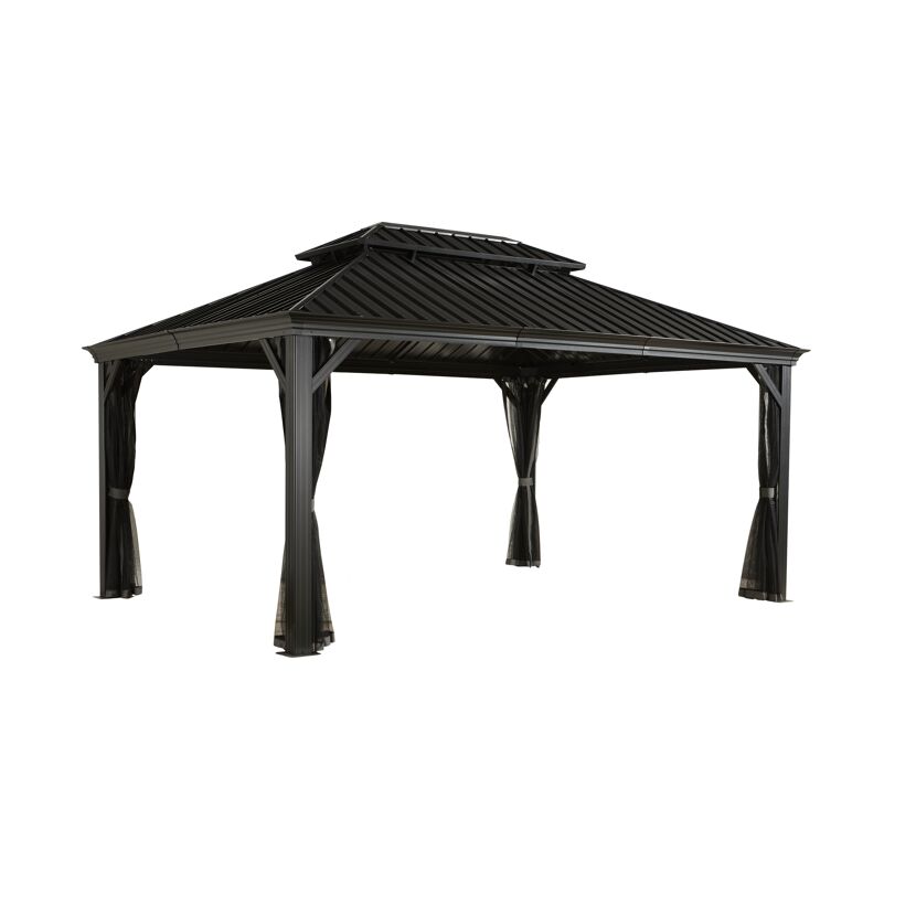 Pavillon 'Messina 12 x 16' anthrazit 363 x 483 x 307 cm