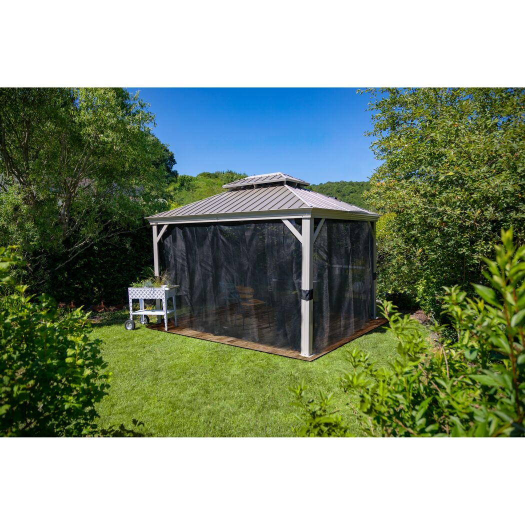 Pavillon 'Messina' champagnerfarben 363 x 483 x 307 cm