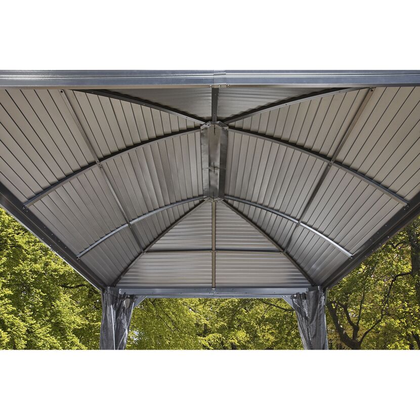 Pavillon 'Moreno 10 x 14' anthrazit 298 x 423 x 283 cm