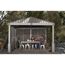 Pavillon 'Nanda' champagnerfarben/taupe 363 x 363 x 313 cm