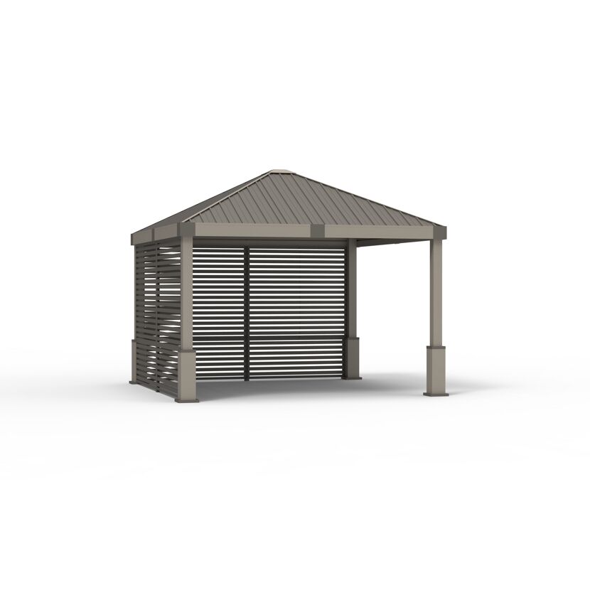 Pavillon 'Nanda' champagnerfarben/taupe 363 x 363 x 313 cm