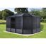 Pavillon 'Charleston' anthrazit 384 x 384 x 281 cm