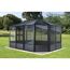 Pavillon 'Charleston' anthrazit 384 x 384 x 281 cm