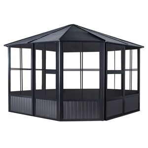 Pavillon 'Charleston' anthrazit 384 x 384 x 281 cm