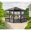 Pavillon 'Charleston' anthrazit 384 x 384 x 281 cm