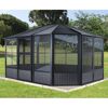 Pavillon 'Charleston 12 x 15' anthrazit 384 x 489 x 281 cm