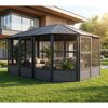 Pavillon 'Charleston 12 x 15' anthrazit 384 x 489 x 281 cm