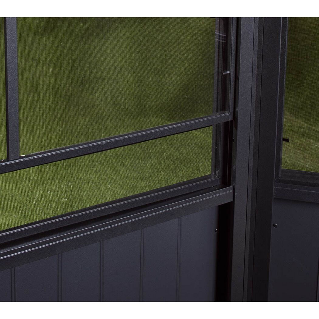 Pavillon 'Charleston 12 x 15' anthrazit 384 x 489 x 281 cm