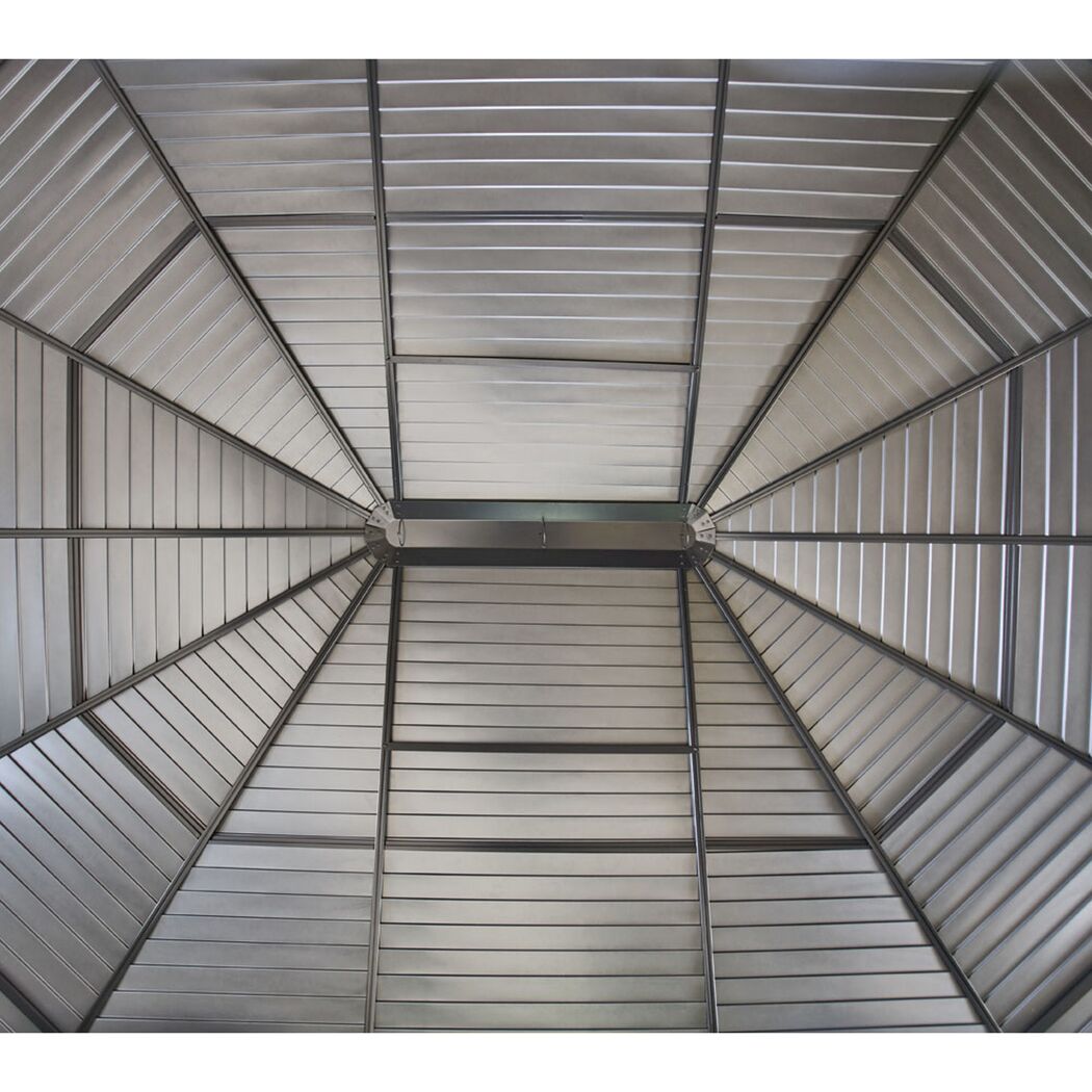 Pavillon 'Charleston 12 x 15' anthrazit 384 x 489 x 281 cm