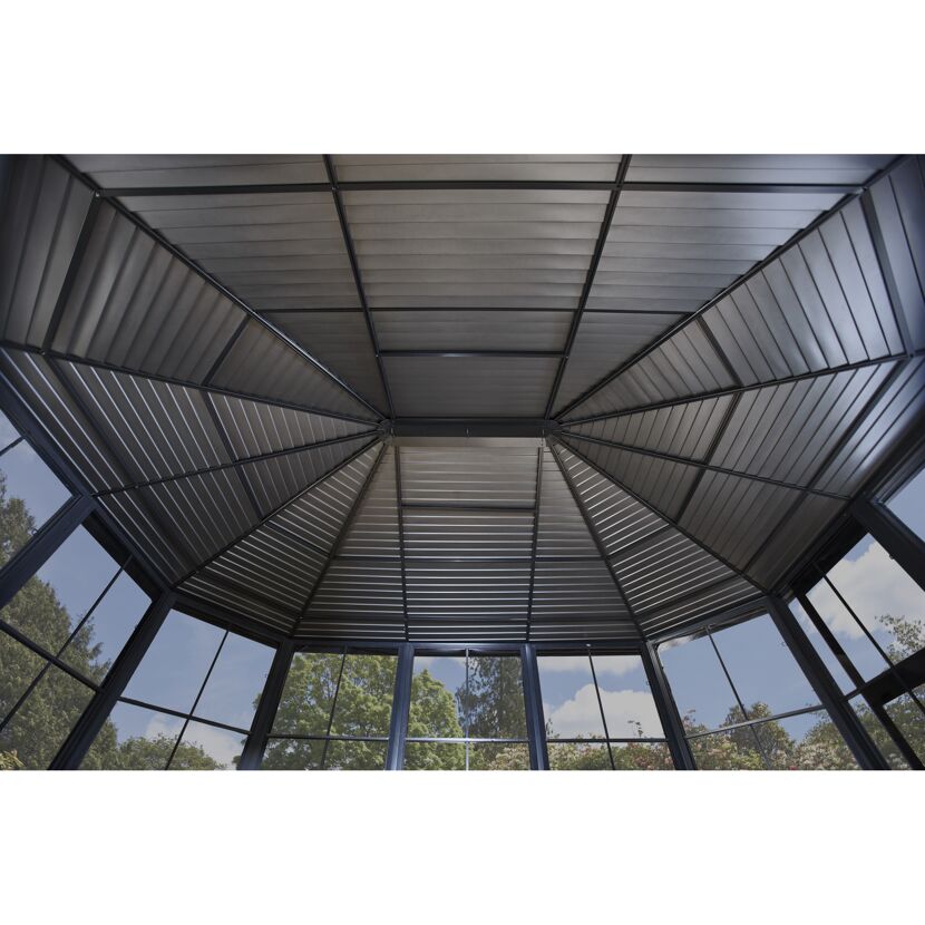 Pavillon 'Charleston' anthrazit 384 x 594 x 281 cm