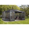 Pavillon 'Charleston' anthrazit 384 x 594 x 281 cm