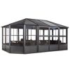 Pavillon 'Charleston' anthrazit 384 x 594 x 281 cm