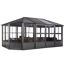Pavillon 'Charleston' anthrazit 384 x 594 x 281 cm