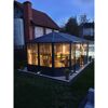 Pavillon 'Charleston' anthrazit 384 x 594 x 281 cm