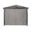 Vorhang-Set für Pavillon 'Verona 10 x 10' dunkelgrau