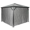 Vorhang-Set für Pavillon 'Verona 10 x 10' dunkelgrau