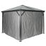 Vorhang-Set für Pavillon 'Verona 10 x 10' dunkelgrau