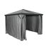 Vorhang-Set für Pavillon 'Verona 10 x 10' dunkelgrau