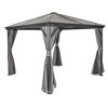Vorhang-Set für Pavillon 'Verona 10 x 10' dunkelgrau