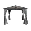 Vorhang-Set für Pavillon 'Verona 10 x 10' dunkelgrau