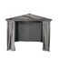 Vorhang-Set für Pavillon 'Verona 10 x 10' dunkelgrau
