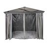 Vorhang-Set für Pavillon 'Verona 10 x 10' dunkelgrau