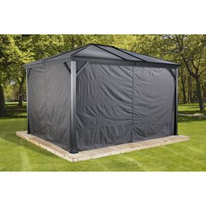 Vorhang-Set für Pavillon 'Ventura 10 x 14' dunkelgrau
