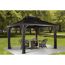 Vorhang-Set für Pavillon 'Messina/Mykonos 10 x 12' anthrazit