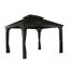 Vorhang-Set für Pavillon 'Messina/Mykonos 10 x 12' anthrazit
