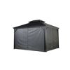 Vorhang-Set für Pavillon 'Messina/Mykonos 10 x 12' anthrazit