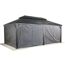 Vorhang-Set für Pavillon 'Messina 12 x 20' dunkelgrau
