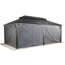 Vorhang-Set für Pavillon 'Messina 12 x 20' dunkelgrau