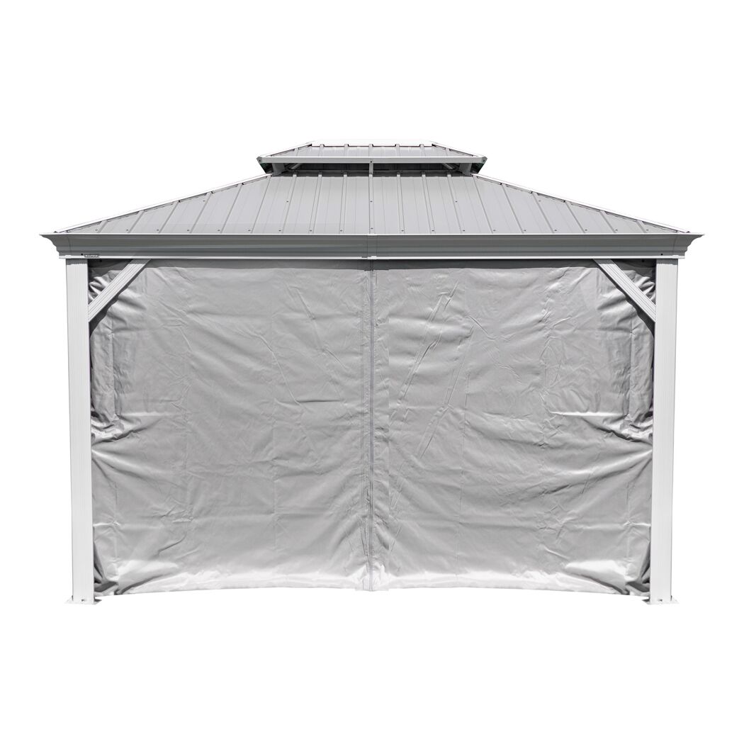 Vorhang-Set für Pavillon 'Messina 1012' taupe