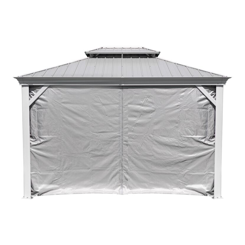 Vorhang-Set für Pavillon 'Messina 1012' taupe