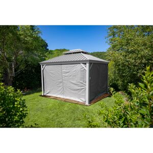 Vorhang-Set für Pavillon 'Messina 1012' taupe