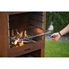 Grillkamin Stahl rostfarben 70 x 229 x 41 cm