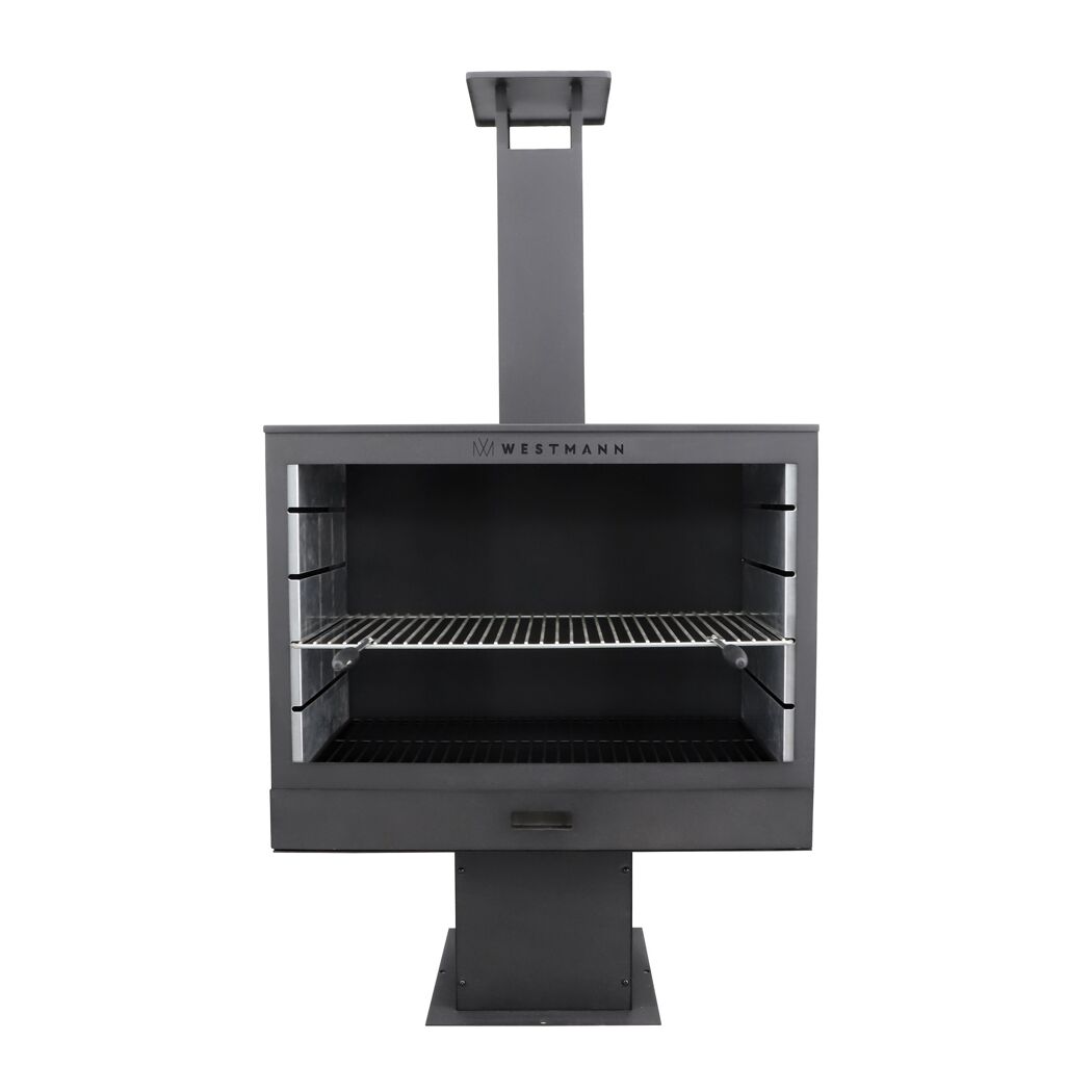 Westmann Grill und Kaminofen in Schwarz