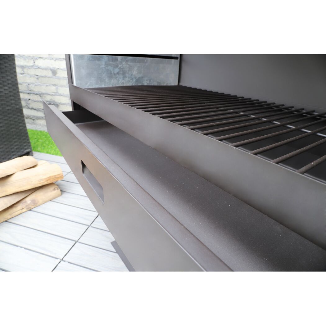 Aschekasten des Grillkamins