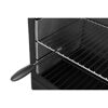 Grillrost und Griff eines schwarzen Grills