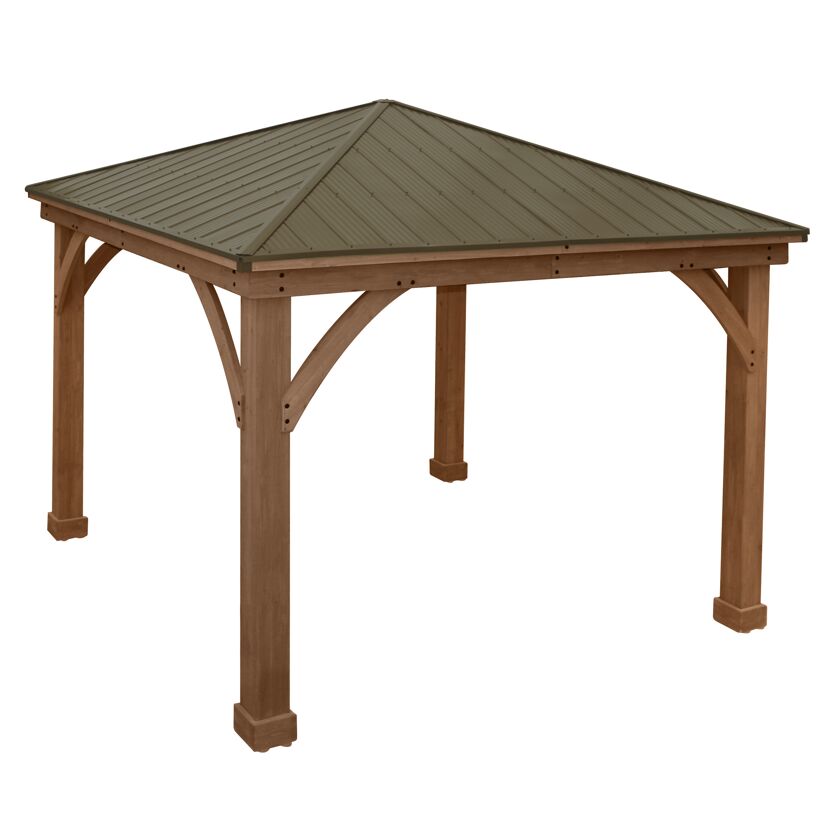 Pavillon 'Devon' naturfarben 366 x 366 x 320 cm