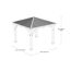 Pavillon 'Devon' naturfarben 366 x 366 x 320 cm