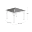 Pavillon 'Devon' naturfarben 366 x 366 x 320 cm