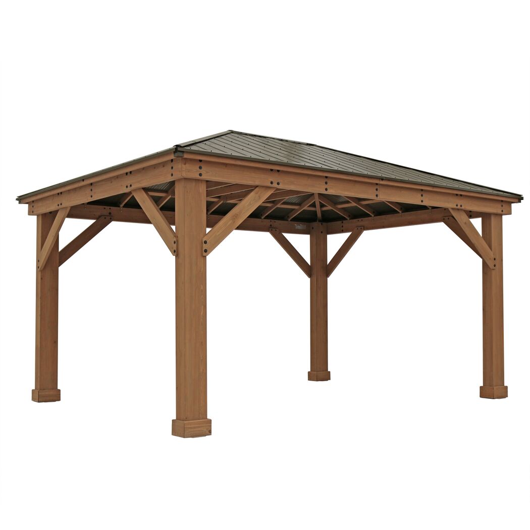 Holzpavillon Devon 12x16 Natur