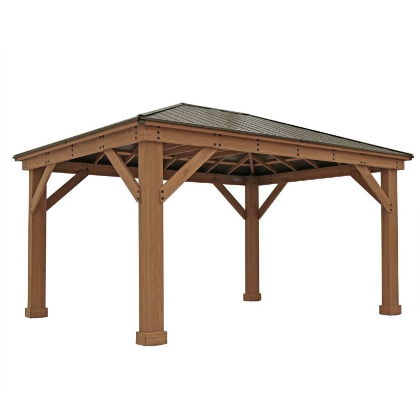 Holzpavillon Devon 12x16 Natur