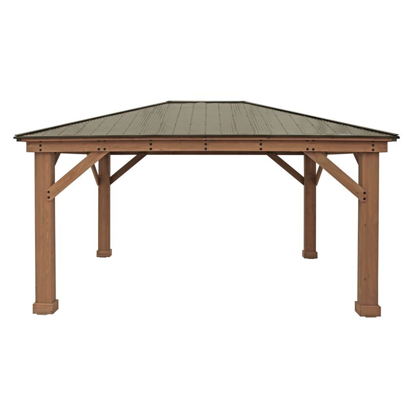 Holzpavillon Devon 12x16 Natur