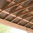 Holzbalken Pavillon Decke