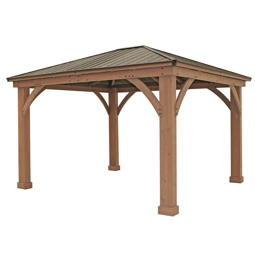 Holzpavillon Devon 12x14 Natur